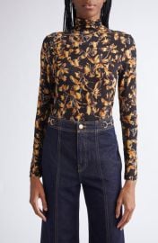 Ulla Johnson Aurelia Funnel Neck Jersey Sweater at Nordstrom