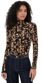 Ulla Johnson Aurelia Jersey Long Sleeve Turtleneck Top Solaris M at Shopbop