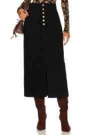 Ulla Johnson Bea Skirt In Noir Wash at Revolve