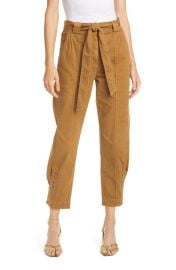 Ulla Johnson Carmen Belted Mid rise Jeans in Teak at Nordstrom