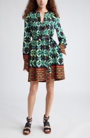 Ulla Johnson Daisy Mixed Print Long Sleeve Dress at Nordstrom