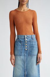 Ulla Johnson Diana Metallic Rib Top at Nordstrom