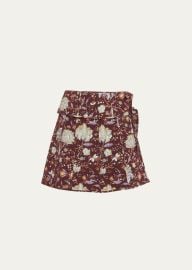 Ulla Johnson Dimi Floral Silk Skirt in Heliotrope at Bergdorf Goodman