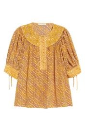 Ulla Johnson Dina Tie Cuff Elbow Sleeve Top at Nordstrom