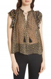 Ulla Johnson Doria Floral Silk Blend Blouse at Nordstrom