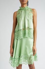 Ulla Johnson Elowen Lace Sleeveless Silk Top at Nordstrom