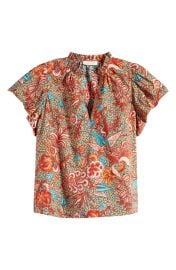 Ulla Johnson Evelyn Floral Print Puff Sleeve Top at Nordstrom