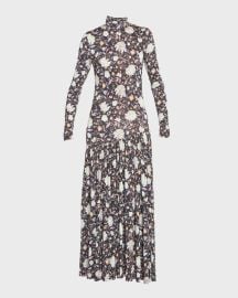 Ulla Johnson Fernanda Floral Long Sleeve Knit Dress at Neiman Marcus