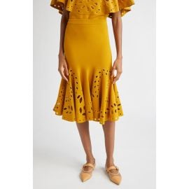 Ulla Johnson Fiorella Eyelet Detail Knit Skirt at Nordstrom