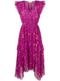 WornOnTV: Liza’s purple floral asymmetric dress on Younger | Sutton ...