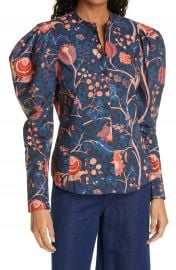 Ulla Johnson Harriet Floral Puff Sleeve Blouse   Nordstrom at Nordstrom