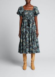 Ulla Johnson Iliana Printed Poplin Dress - at Bergdorf Goodman