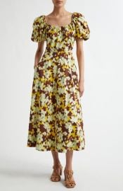 Ulla Johnson Imara Poplin A-Line Dress in Acacia at Nordstrom Rack at Nordstrom Rack