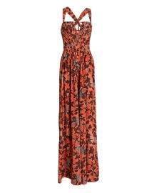 Ulla Johnson Josephina Printed Silk Crepe Jumpsuit reg at Intermix