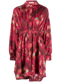 Ulla Johnson Jude Printed Silk Shirtdress - at Farfetch