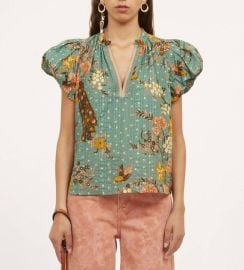 Ulla Johnson Kai Top In Hummingbird at Shop Simon