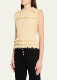 Ulla Johnson Kassi Knit Tweed Top - at Bergdorf Goodman