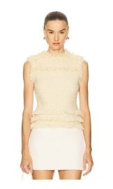 Ulla Johnson Kassi Knit Tweed Top In Lumin at Revolve