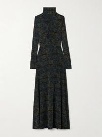 Ulla Johnson Koa Allover Print Long Sleeve Jersey Dress at Net a Porter