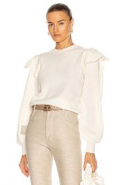 Ulla Johnson Lorena Pullover in Creme   FWRD at Forward