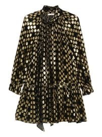 Ulla Johnson Loretta polka-dot Ruffled Mini Dress Black at Farfetch