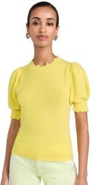 Ulla Johnson Lotta Cashmere Top Limonite XL at Shopbop