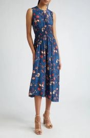 Ulla Johnson Luca Print Sleeveless Silk Midi Dress at Nordstrom Rack