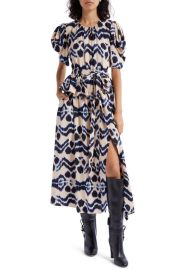 Ulla Johnson Marion Belted Peplum Waist Dress at Nordstrom