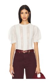 Ulla Johnson Mavis Top In Ivory at Revolve