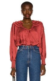 Ulla Johnson Mila Blouse in Desert Rose  FWRD at Forward