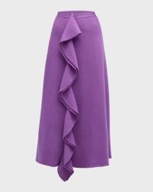 Ulla Johnson Mireya Ruffled Wool Maxi Skirt at Neiman Marcus