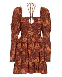 Ulla Johnson Naiya Tiered Ruffle Mini Dress at Intermix