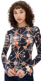 Ulla Johnson Neri Long Sleeve Ruched Top Phoenix L at Shopbop