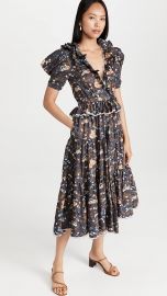 WornOnTV: Katie Lowes’s floral print ruffle midi dress on Live with ...