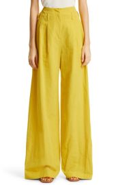 Ulla Johnson Pascale Wide Leg Cotton Linen Blend Pants at Nordstrom