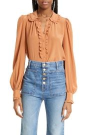 Ulla Johnson Philipa Ruffle Silk Blouse at Nordstrom