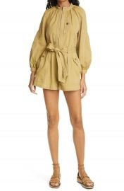 Ulla Johnson Piper Tie Waist Romper   Nordstrom at Nordstrom