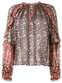 Ulla Johnson Printed Long Sleeve Blouse - Farfetch at Farfetch