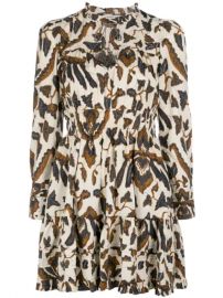 Ulla Johnson Printed Long Sleeve Dress - Farfetch at Farfetch