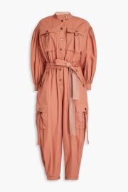 Ulla Johnson Reverie belted cotton poplin jumpsuit at The Outnet