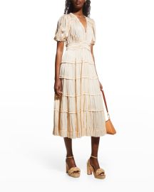 Ulla Johnson Rose Tiered Dress at Neiman Marcus