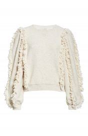 Ulla Johnson Sage Fringe Sleeve Sweatshirt   Nordstrom at Nordstrom