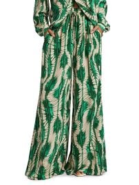 Ulla Johnson Sawyer Silk Wide Leg Pants at Saks Fifth Avenue