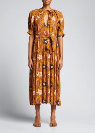 Ulla Johnson Selena Floral Midi Coverup Dress - at Bergdorf Goodman