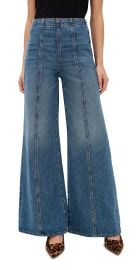Ulla Johnson The Bianca Wide Leg Jeans Danube 30 at Shopbop