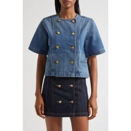 Ulla Johnson The Serge Double Breasted Denim Shirt at Nordstrom