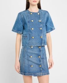 Ulla Johnson The Serge Short-Sleeve Jacket at Neiman Marcus
