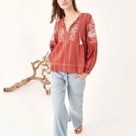 Ulla Johnson Tops Ulla Johnson Flora Blouse In Sienna Poshmark at Poshmark