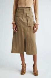 Ulla Johnson Veria Twill Cargo Skirt in Driftwood at Nordstrom