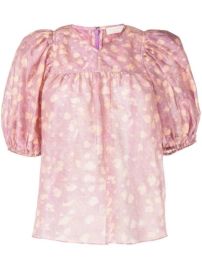 Ulla Johnson semi-sheer puff-sleeve Blouse - at Farfetch